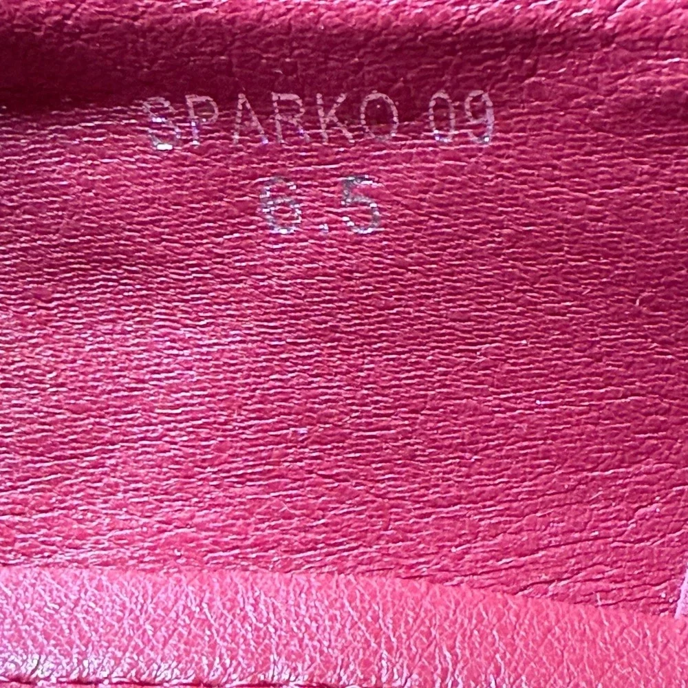 Unbranded Spiked Velvet Loafers Mens 6.5 Red Good Studded Punk Dress Shoes